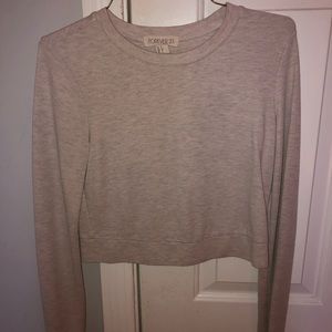 FOREVER 21 CROPPED LONG-SLEEVE
